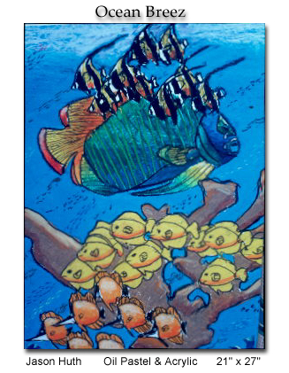 Jason Huth, Ocean Breez painting